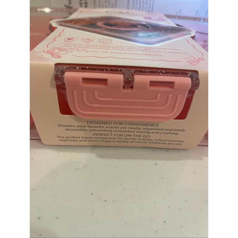 CWC Cook With Color pink snack box NWT - Picture 6 of 7
